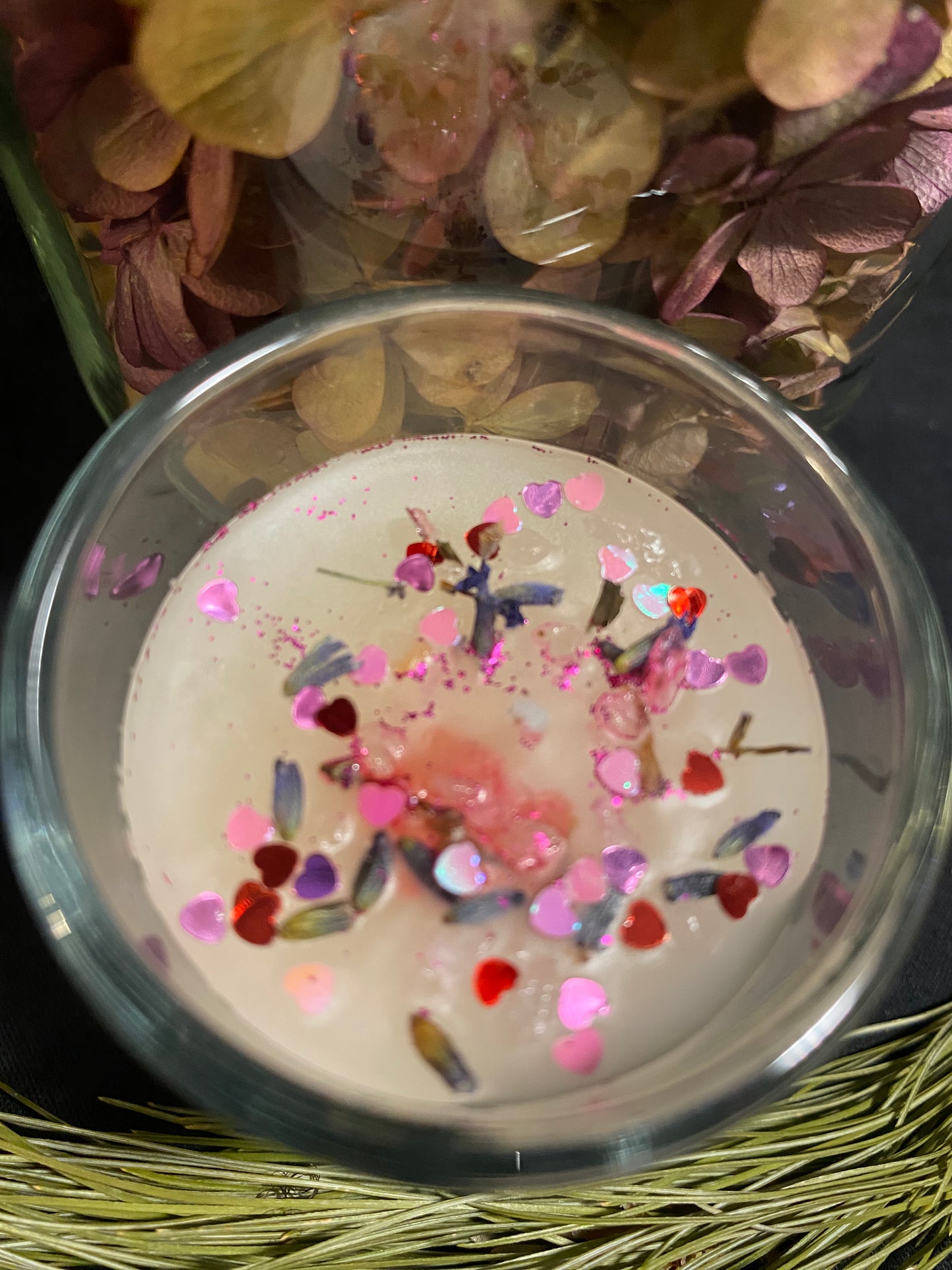 Love and Romance 1. With Flowers, Hearts, Rose Quartz & Lemon Oil.
