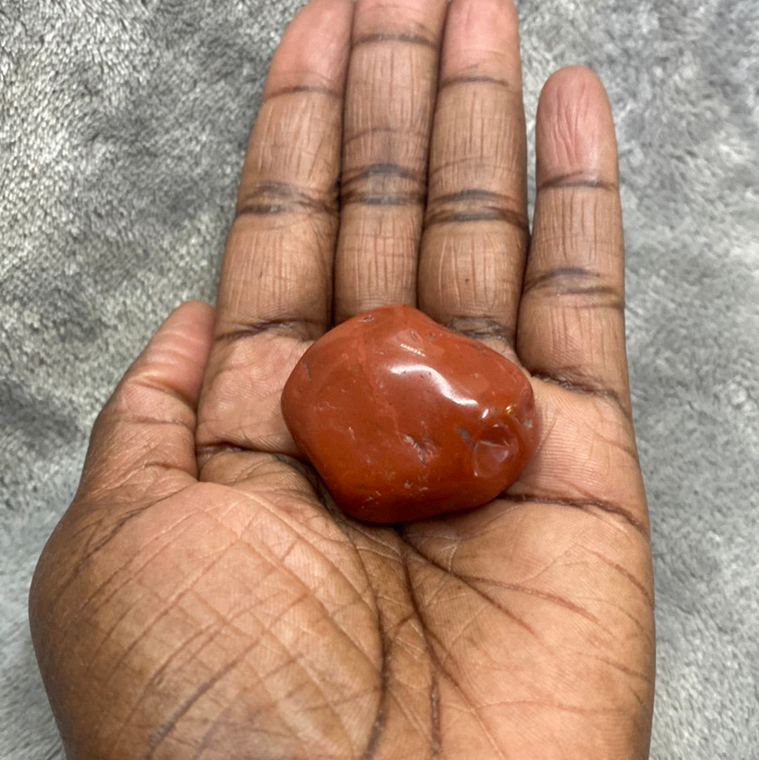 Red Jasper Protection Healing Palm Stone Reikh